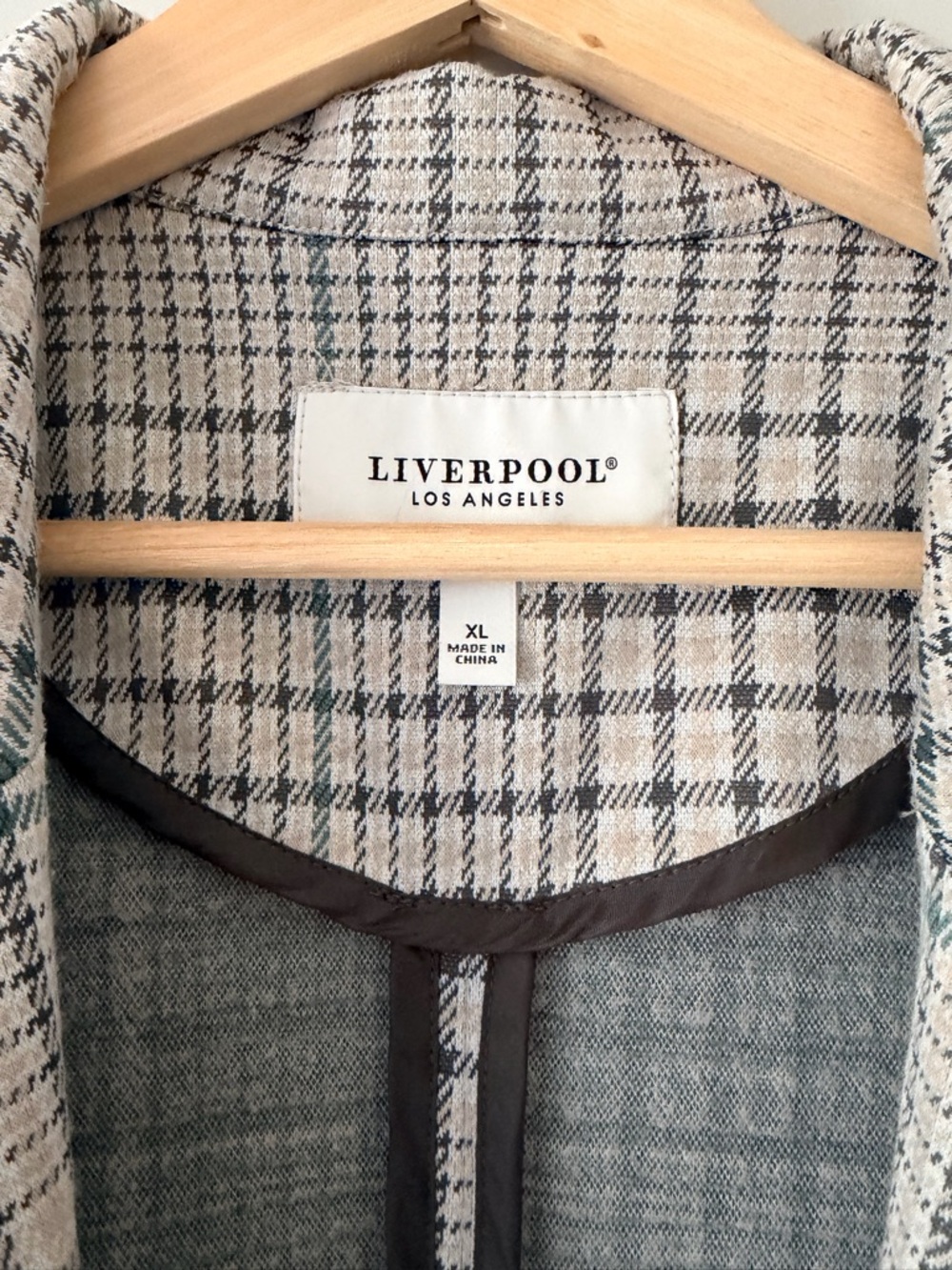 Liverpool Los Angeles Plaid Boyfriend Blazer XL - Picture 4 of 7